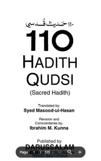 110 HADITH QUDSI