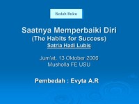 Saatnya Memperbaiki Diri