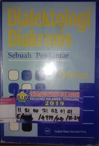Image of Dialektologi Diakronis Sebuah Pengantar