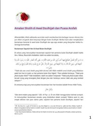 Image of Amalan Sholih di Awal Dzulhijah dan Puasa Arofah