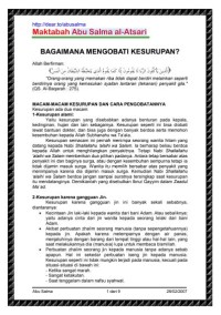 Image of BAGAIMANA MENGOBATI KESURUPAN?