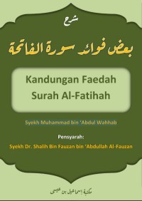 Kandungan Faedah Surah Al-Fatihah