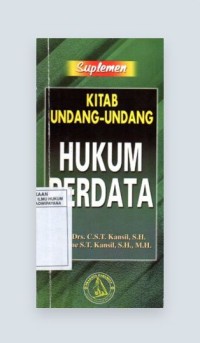 Image of Suplemen Kitab Undang-Undang Hukum Perdata