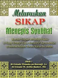 Image of Meluruskan Sikap Menepis Syubhat