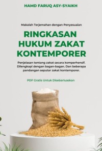 Ringkasan Hukum Zakat Kontemporer