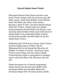 Image of Sejarah Singkat Imam Tirmizi